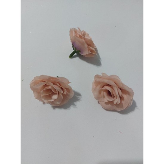 Головка розы 4,5 см цв. бежевый , цена за 1 шт